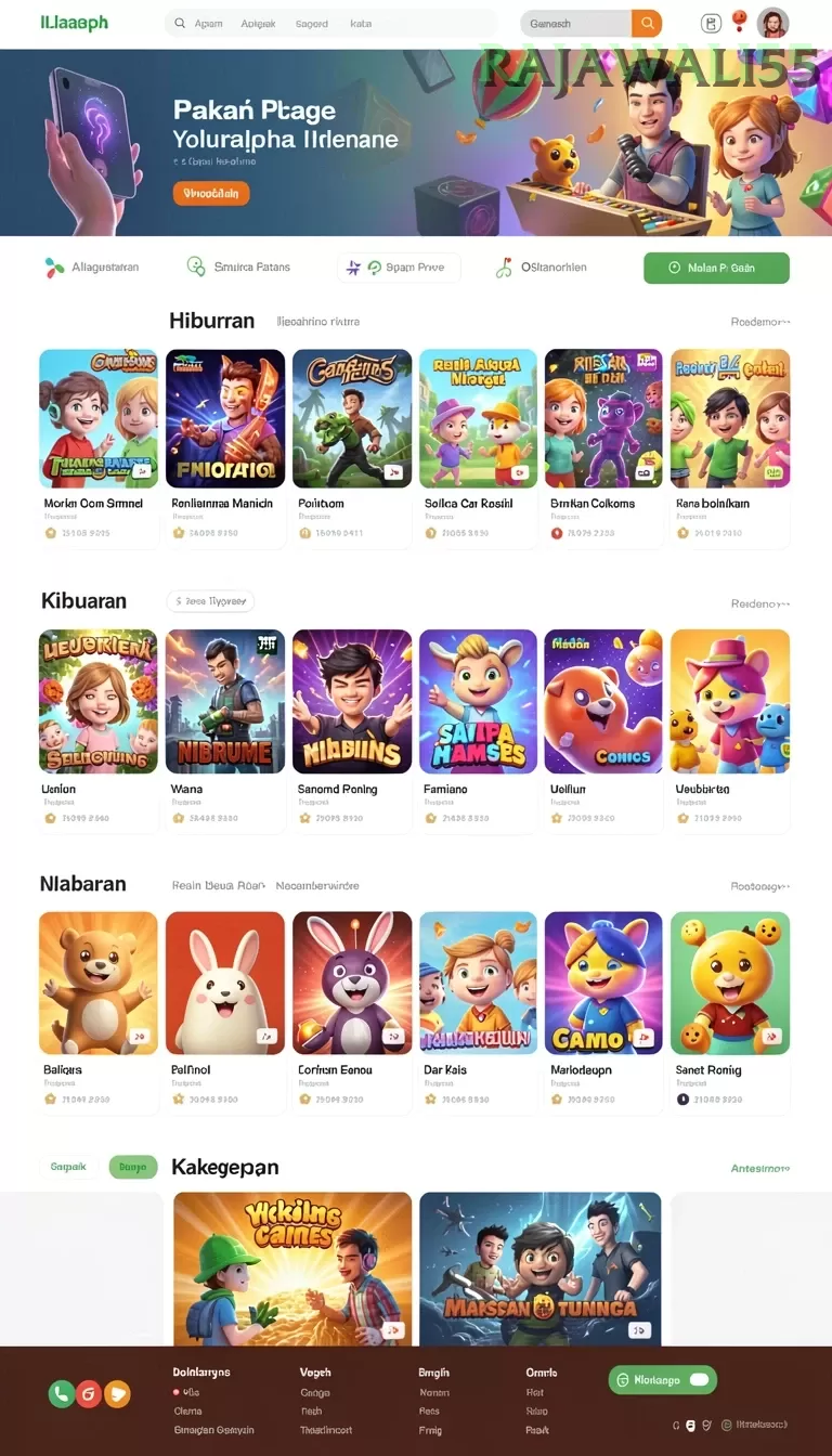 Galeri pratinjau visual rajawali55 build APK resmi terbaru